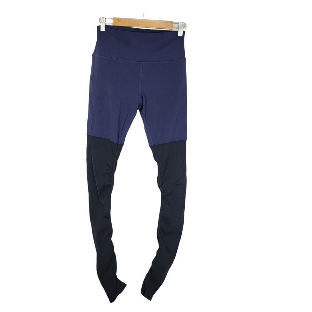 alo yoga Goddess Legwarmer High-Rise Leggings Navy/Black